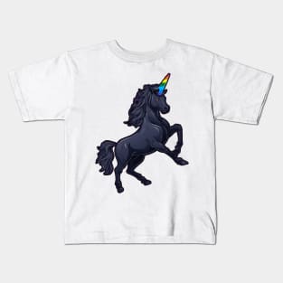 unicorn with a rainbow horn Kids T-Shirt